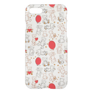 Texture With Teddy Bears iPhone SE/8/7 Case