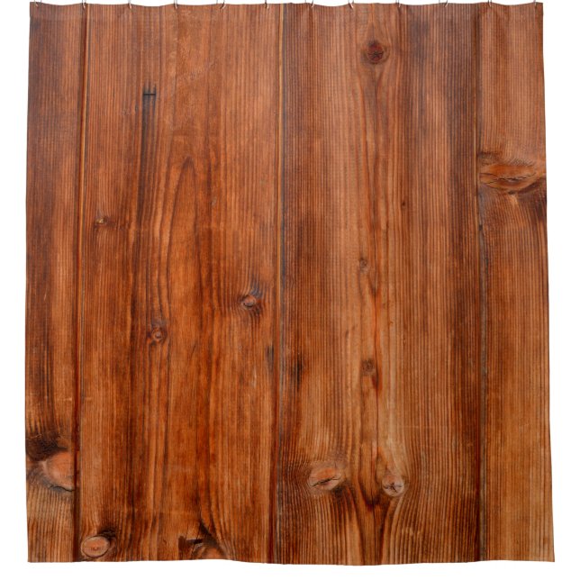Texture wood grain barn weathered shower curtain (Front)