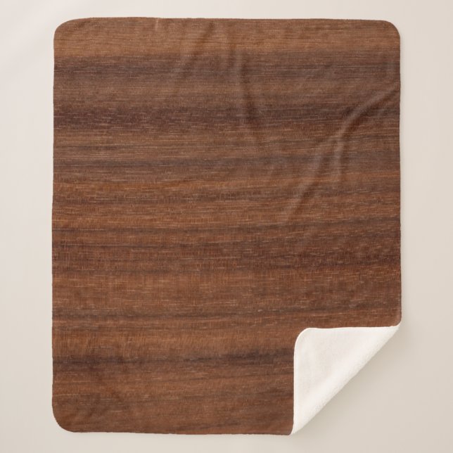 Texture wood grain structure sherpa blanket (Front)