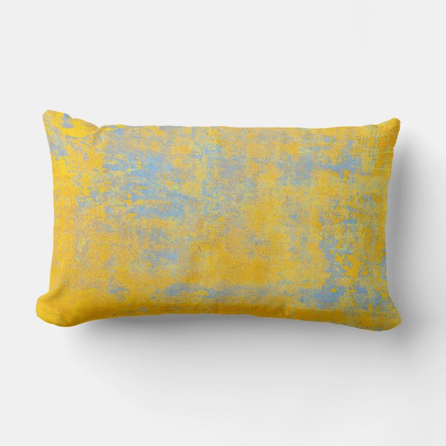 texture yellow lumbar pillow (Front)