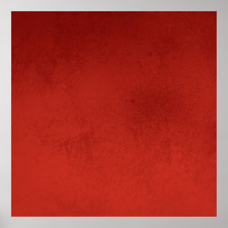 textured26 ROYALLY REDS RED GRUNGE DISTRESSED BACK Poster