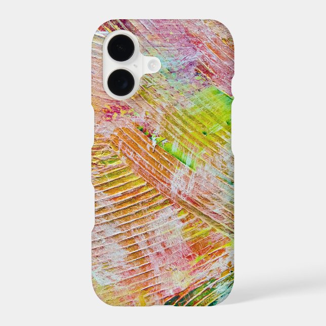 Textured Abstract Paint Iphone Case (Back)