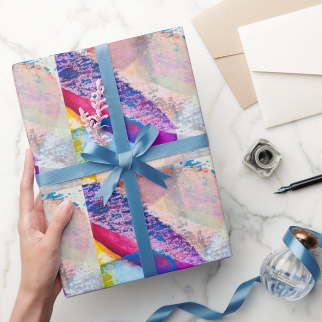 Textured Abstract Watercolor  Wrapping Paper (Gifting)