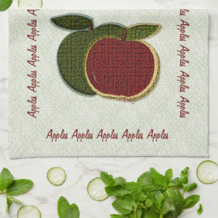 Textured  Apples (mint) Towel