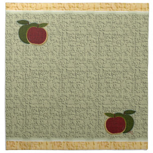 Textured Apples (sage/gold) Lunch Napkin