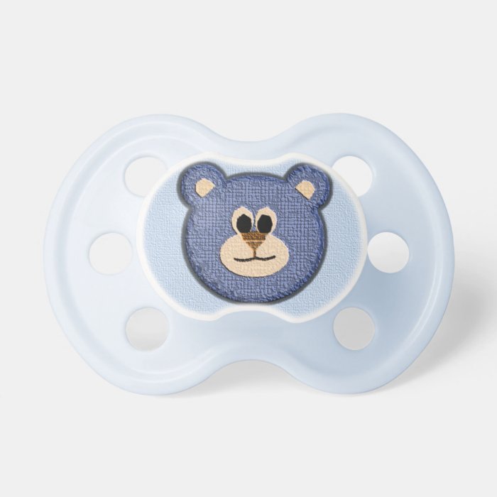 Textured Baby Boy Bear Baby Pacifiers