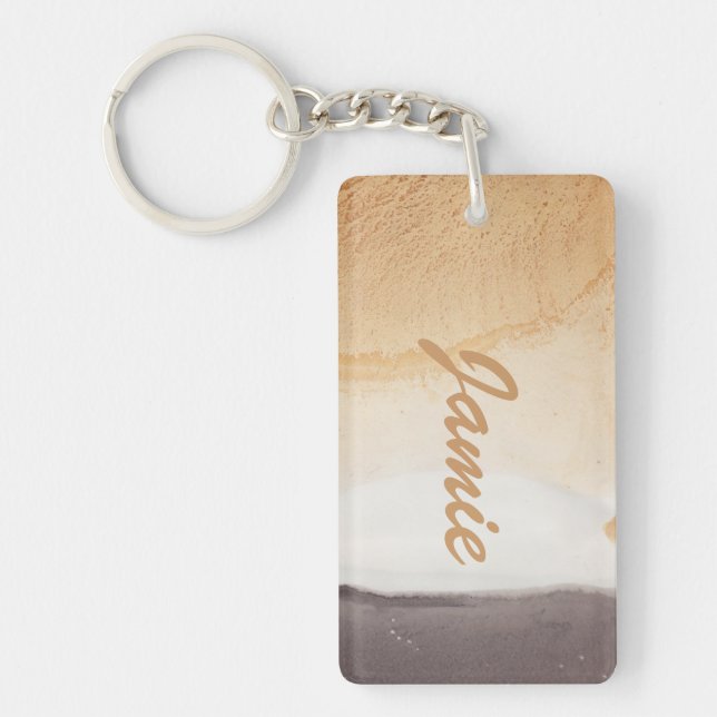 Textured background keychain (Front)