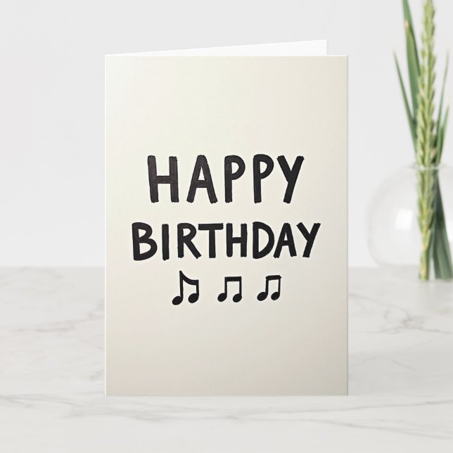 Textured Birthday Message Card (Front)