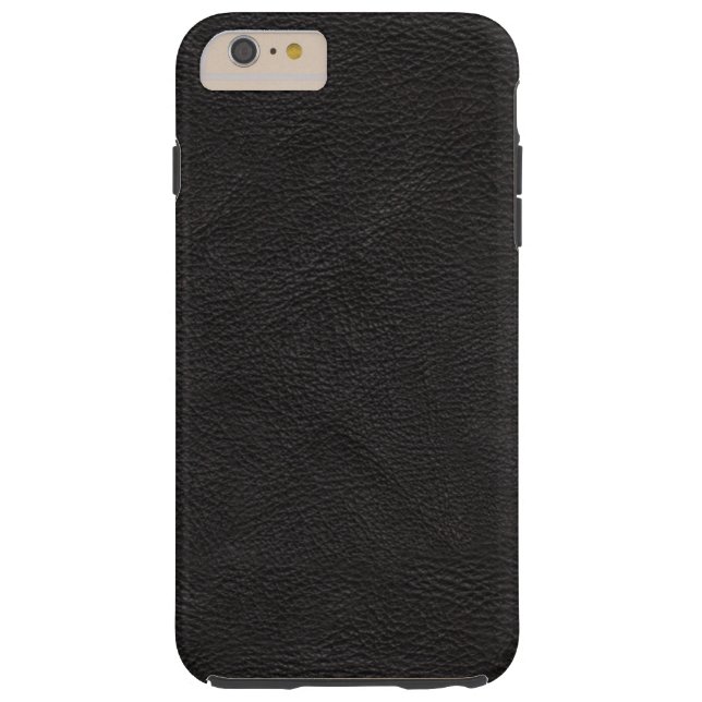 Textured Black Leather Case-Mate iPhone Case (Back)