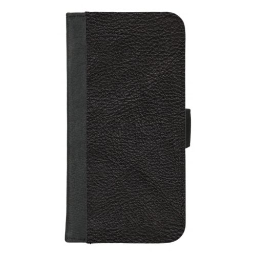 Textured Black Leather iPhone 87 Plus Wallet Case