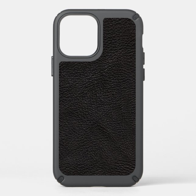 Textured Black Leather Speck iPhone Case (Front)