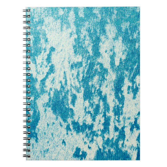 Textured blue background made of dense fabric. Con Notebook (Front)