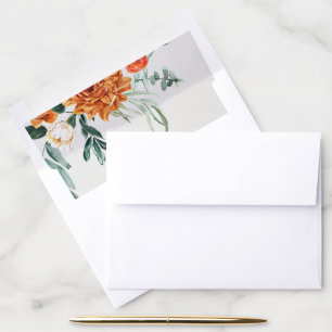 Textured Boho Pampas Grass Wedding A7 Envelope Liner