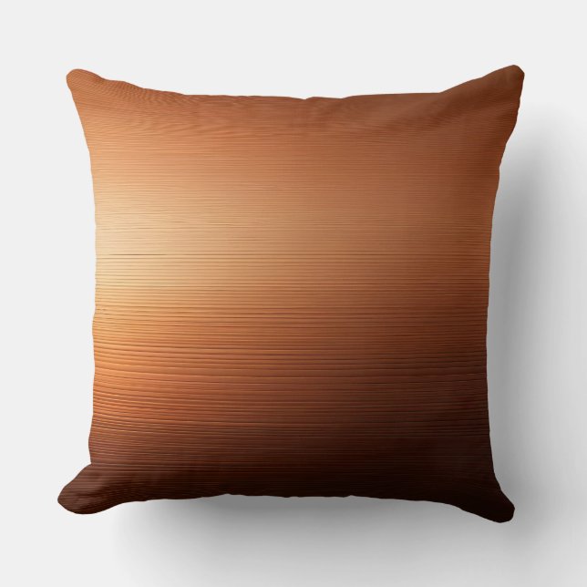 textured bronze gradient throw pillow (Front)