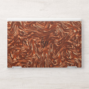 Textured brown terracotta HP laptop skin