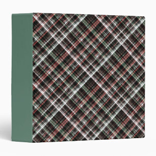 Textured Christmas tartan. 3 Ring Binder