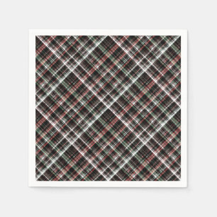 Textured Christmas tartan. Napkins