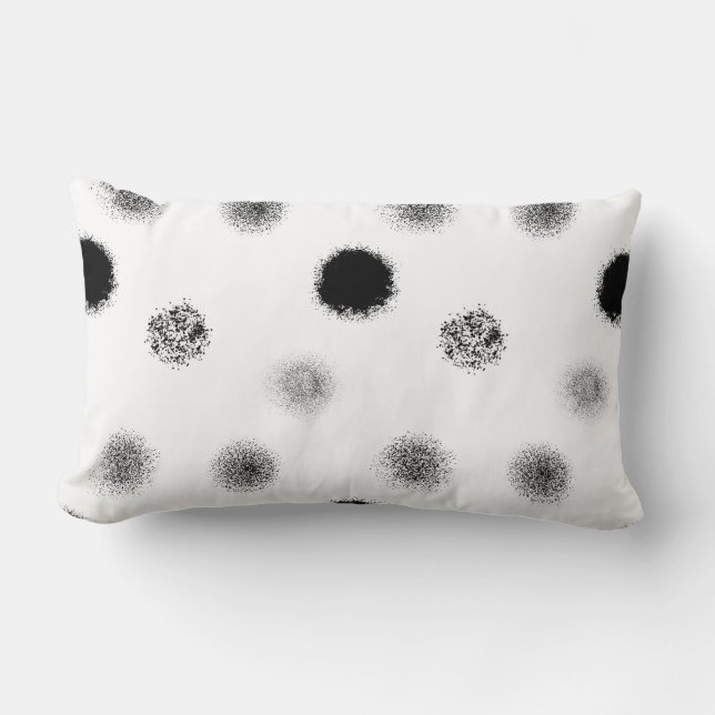 Textured Circle Abstract Throw Pillow (Front)