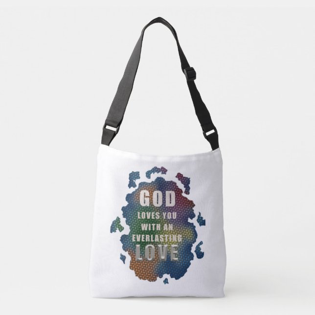  "Textured Cloth of Divine Love" Crossbody Bag (Front)
