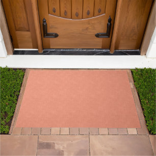 Textured coral "soothing coral".  popular solid  doormat