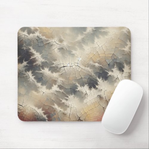 Textured Crackle Abstract Mouse Pad