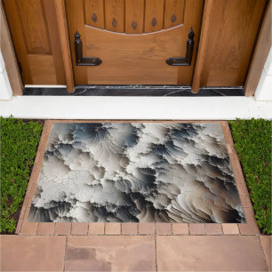 Textured Crackle Contemporary Abstract Doormat