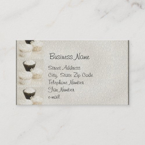 Textured Cupcake Business Cards