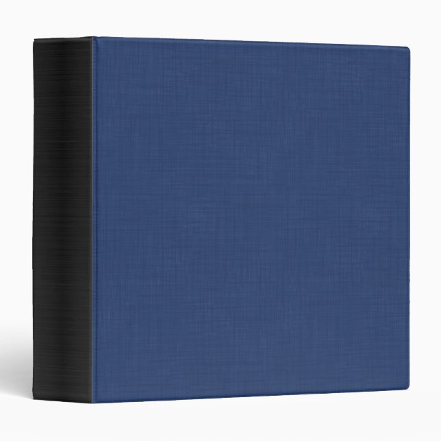 Textured dark Blue  3 Ring Binder (Front/Spine)