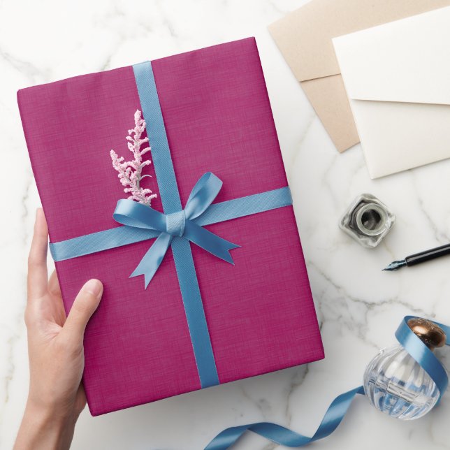 Textured Dark Pink Wrapping Paper (Gifting)