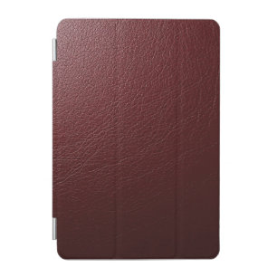 Textured Dark Red Leather iPad Mini Cover