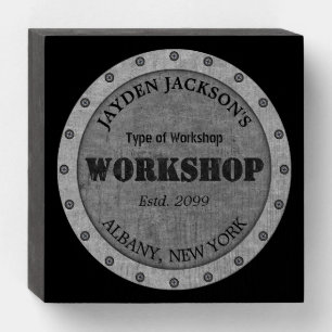 Textured Effect Shop Workshop Shed  Sign