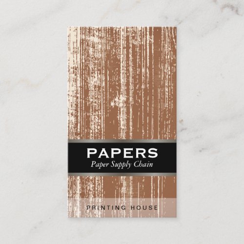 Textured Fabric with Wood Cut Business Card