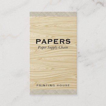 Textured Fabric With Wood Grain Pattern Business Card by lovely_businesscards at Zazzle