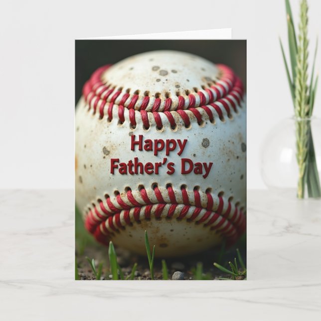 Textured Fathers Day Sphere Card (Front)