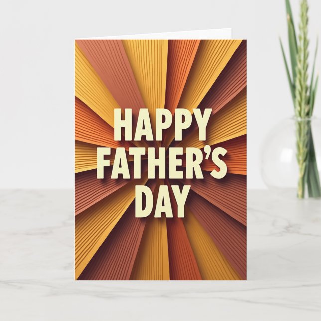 Textured Fathers Day Sun Card (Front)