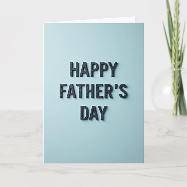 Textured Fathers Day Wish Card (Front)