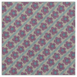 Textured Flowers (pink/blue) Fabric
