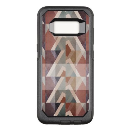 Textured Geometric Abstract OtterBox Commuter Samsung Galaxy S8 Case