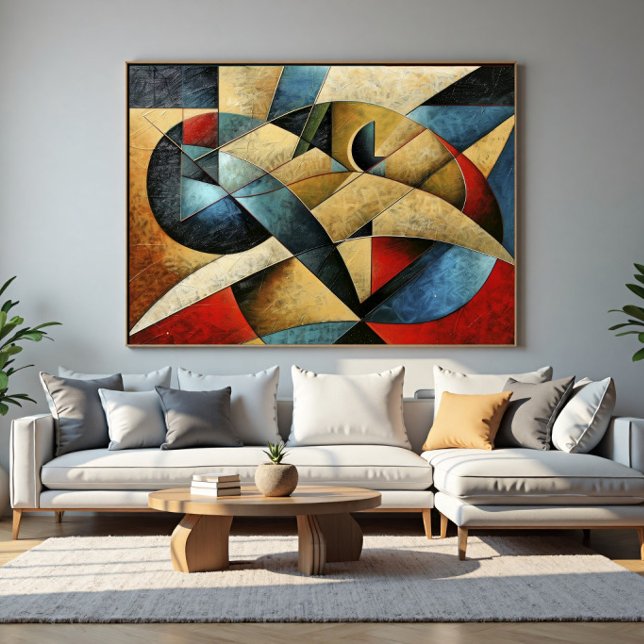 Textured Geometric Art Poster (Creator Uploaded)
