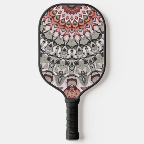 Textured Geometric Sun Rays Pickleball Paddle