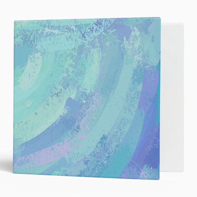 Textured Glacier Blue 3 Ring Binder (Front/Inside)