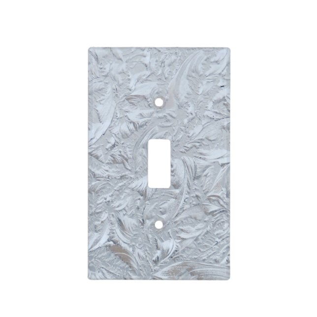 Textured Glass Light Switch Cover (Front)