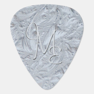 Textured Glass Monogrammed Guitar Pick