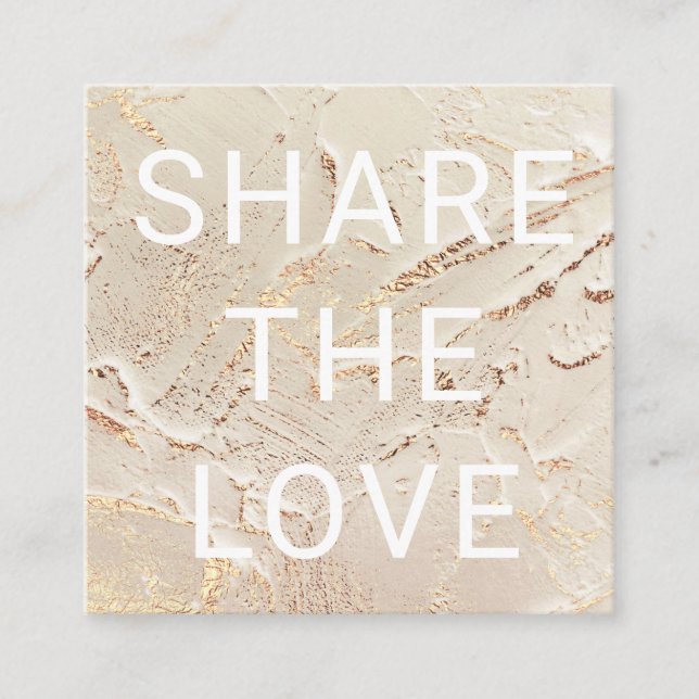 textured gold faux foil modern Loyalty Card (Front)