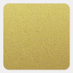 Textured Gold Foil Look Square Sticker