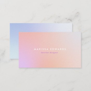 Textured Gradient Business Card by spinsugar at Zazzle