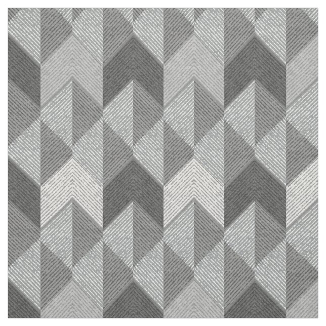 Textured gray geometric. fabric (Swatch)