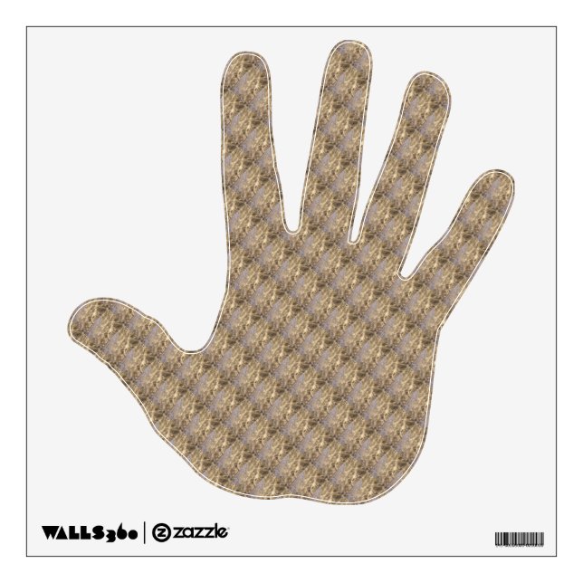 Textured Hand Shape Wall Sticker (Front)