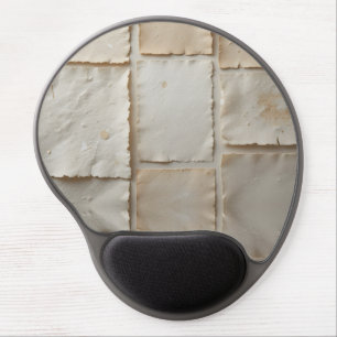 Textured Handmade Paper Flat Lay Gel Mouse Pad