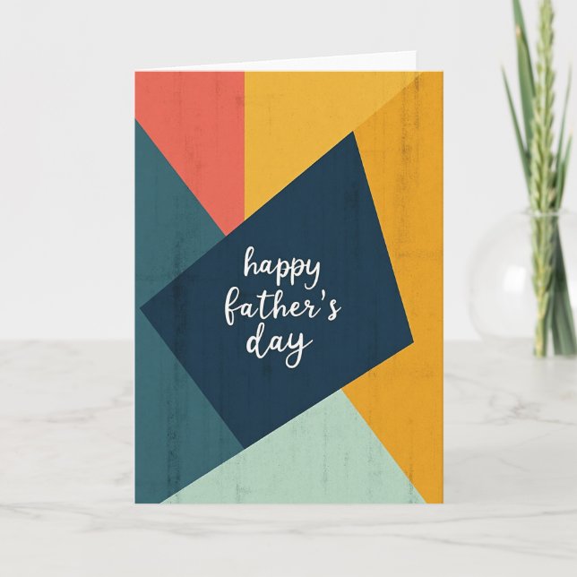 Textured Happy Fathers Day Card (Front)